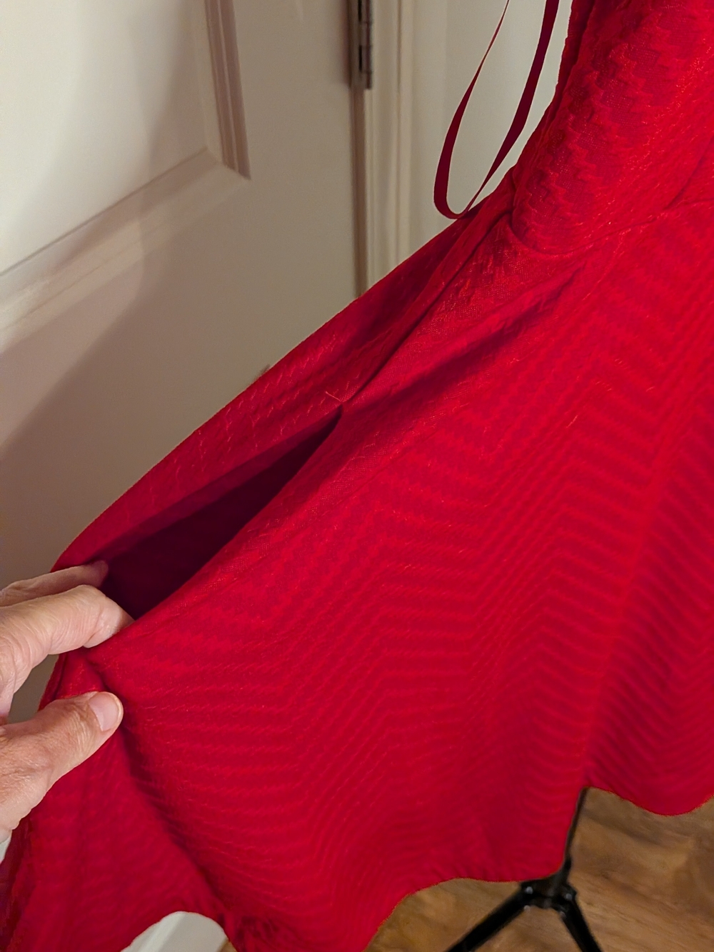 City Studio Hot Pink Spaghetti-Strap Fit & Flare Mini Dress - Picture 5 of 5